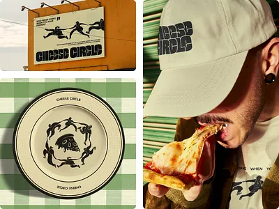 CHEESE CIRCLE | Pizzeria Branding 3d brand design branding design graphic design identity identity design illustration logo logo design ui