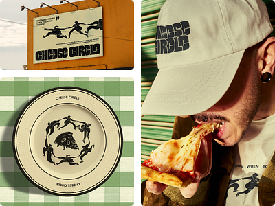 CHEESE CIRCLE | Pizzeria Branding 3d brand design branding design graphic design identity identity design illustration logo logo design ui