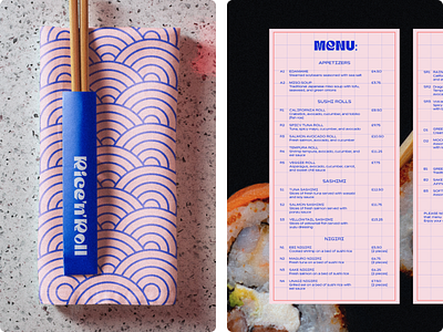 RICE’N’ROLL | HoReCa Branding 3d brand design branding design graphic design identity identity design illustration logo logo design ui