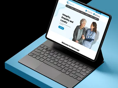 Home Care Services Website branding care services carescope clean consultation design doctor health home care home doctor landing page logo medical care medics minimalistic modern patient uiux visit detail webflow