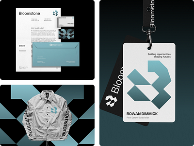 Bloomstone | Real Estate Identity brand design branding design graphic design identity identity design illustration logo logo design ui