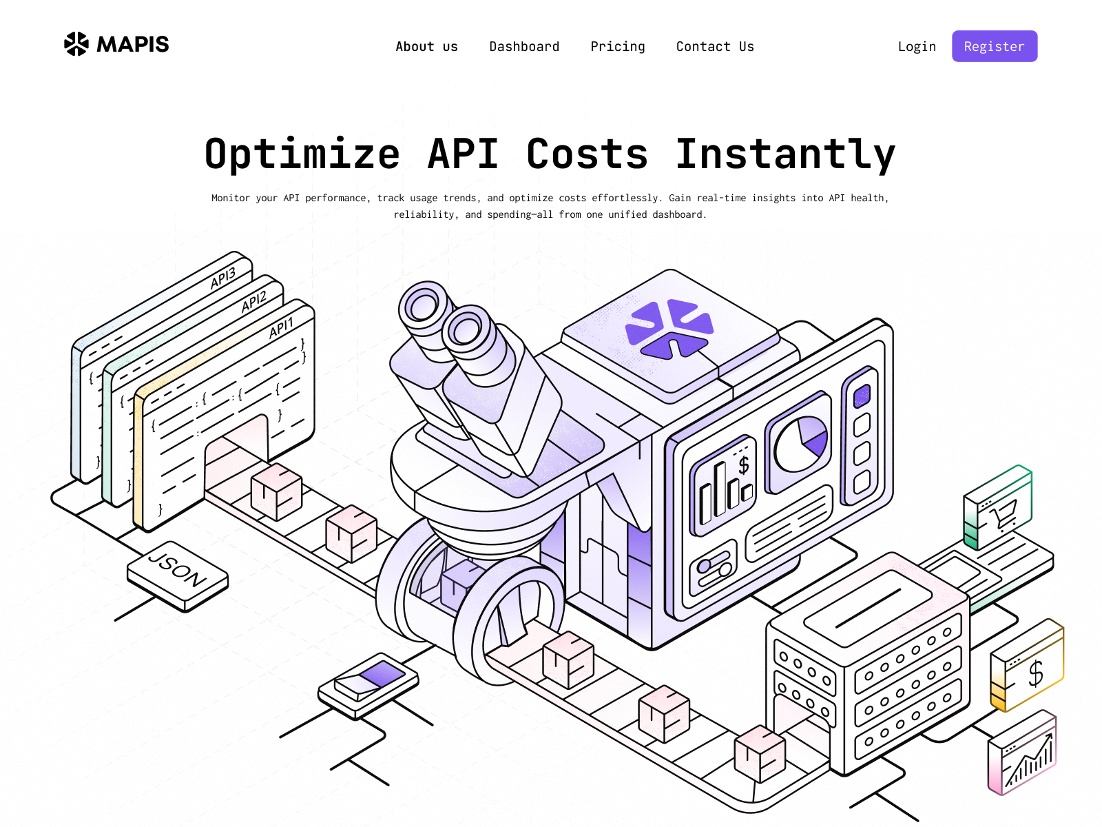 Example of Landing Page   Illustrations