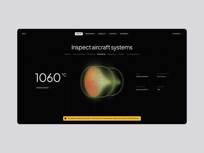 Smart Dashboard for Private Aircraft Management ai landing page ai saas ai website animation b2b saas b2b website dashboard it company website landing page marketing website saas saas website web dashboard web design