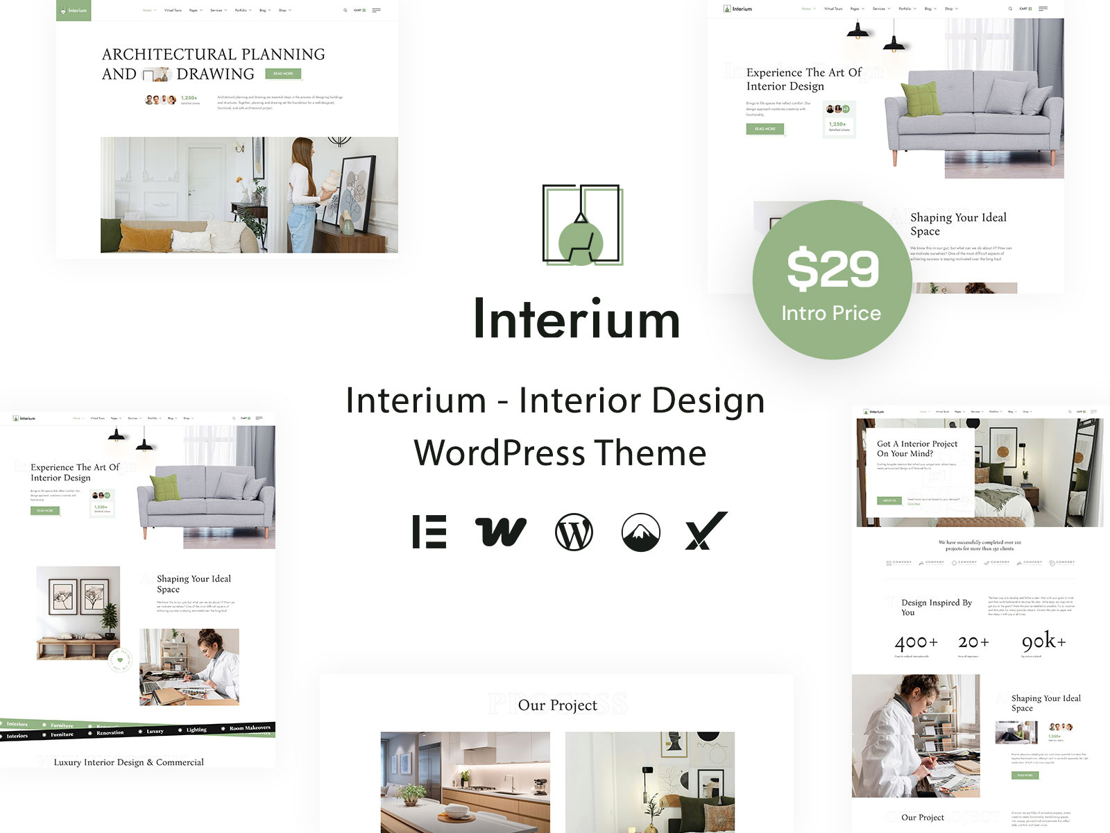 Interium - Interior Design & Architecture HTML5 Template architect