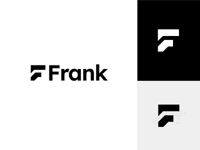 Frank - final logo ai app app logo bank bank app bank logo branding chat chat logo chatbot conversational financial insights logo logo design money partner personalization roxana niculescu simple