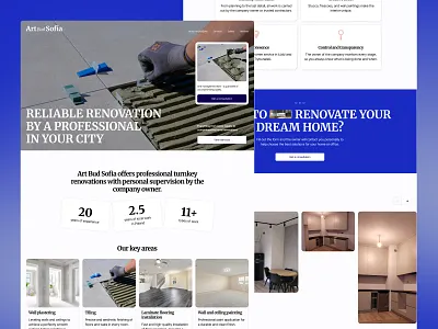 UX/UI & Dev Website for Construction Company b2b b2c company construction design landing page logo ui ux uxui uxui design web design webdesign website