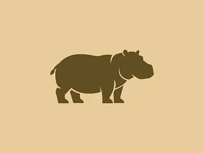 Hippopotamus Logo adobe illustrator animal logo branding design graphic design hippo logo hippopotamus logo illustration logo minimalist modern logo vector zoo logo