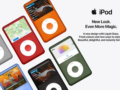 What if Apple brought back the iPod for the Apple Music era? apple branding concept figma interface ios ipod modern music player product design retro ui