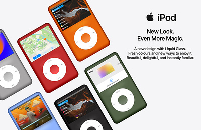 What if Apple brought back the iPod for the Apple Music era? apple branding concept figma interface ios ipod modern music player product design retro ui