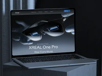 Xreal – AR Glasses Website Design | UI/UX Case Study app vision prototype ar ar design ar glasses landing page ar platform ar vr design ar vr interface c4d product design slider smart glasses apps smart glasses interface sunglasses website virtual reality design web experience website design xr xreal