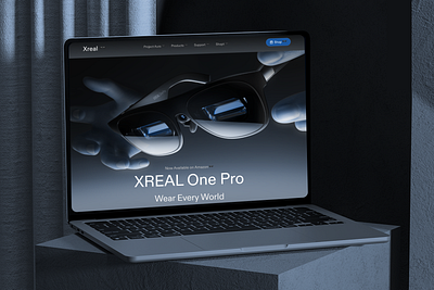 Xreal – AR Glasses Website Design | UI/UX Case Study app vision prototype ar ar design ar glasses landing page ar platform ar vr design ar vr interface c4d product design slider smart glasses apps smart glasses interface sunglasses website virtual reality design web experience website design xr xreal