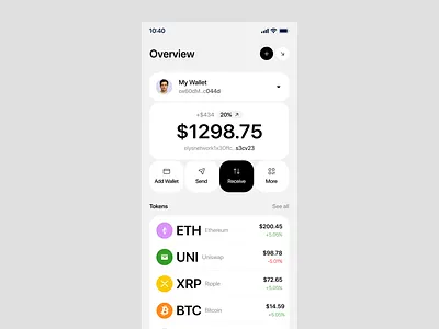 Crypto - Mobile App Design app ui bitcoin wallet ui blockchain app ui crypto exchange ui crypto mobile app crypto trading app crypto wallet design defi mobile app fintech mobile app ios app minimal app mobile app mobile app design nft marketplace app product design ui user experience ux web3 app design