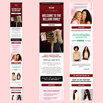 Figma email design for BELLAMI brand automation setup brand design branding canva design ecommerce email design email marketing email marketing expert email template email template design figma figma email design figma specialist klaviyo klaviyo email design klaviyo flow design klaviyo flows klaviyo specialist mailchimp