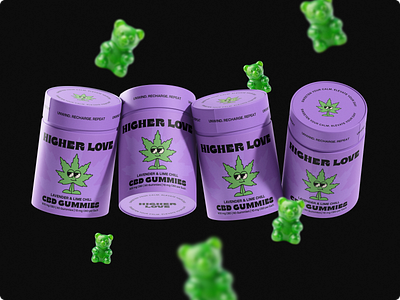 HIGHER LOVE | CBD Branding 3d brand design branding design graphic design identity identity design illustration logo logo design ui