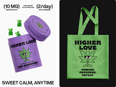 HIGHER LOVE | CBD Branding 3d brand design branding design graphic design identity identity design illustration logo logo design ui