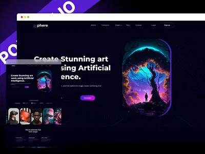 AI Landing Page Figma Design agency ai branding business clean creative design figma illustration landingpage logo marketing ui web3 website