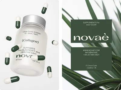 Novaè Supplements | Identity | Branding 3d brand design branding design graphic design identity identity design illustration logo logo design motion graphics ui