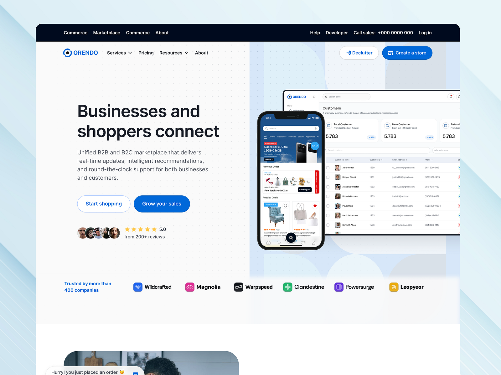E-Commerce Landing Page - B2B & B2C by Chiwuzie Deborah on Dribbble