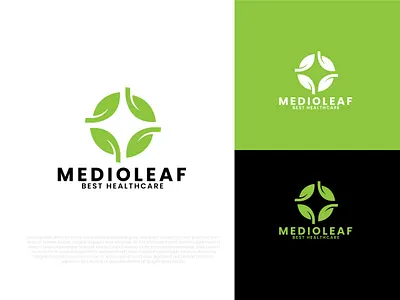 MEDIOLEAF Logo branding design graphic design healthcare logo healthlogo hospital logo icon illustration logo logotype medical logo minimalistlogo modernlogo ui