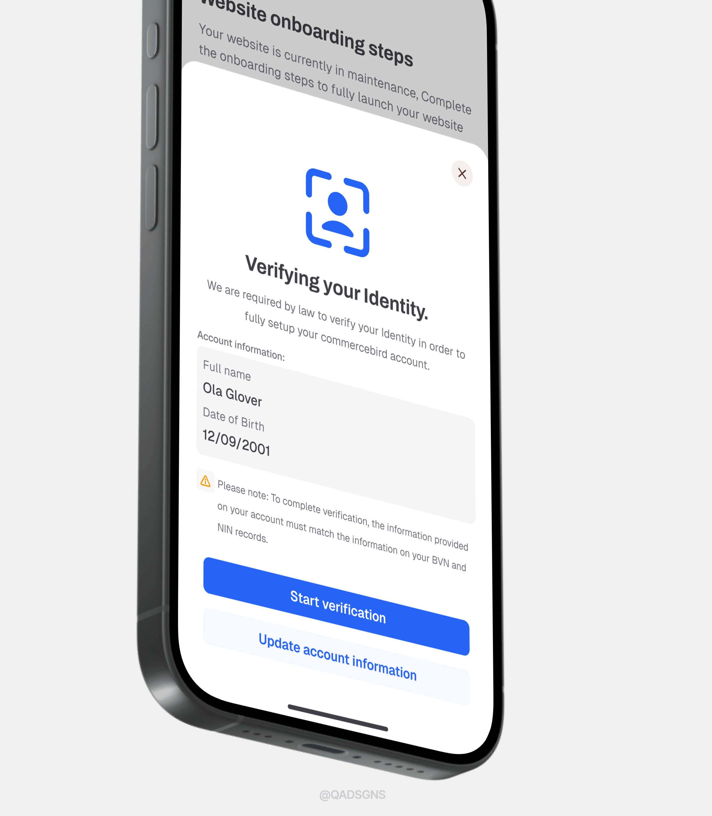 KYC: Identity verification biometrics design ecommerce finance fintech graphic design identity ui ui design ux design verification visual design