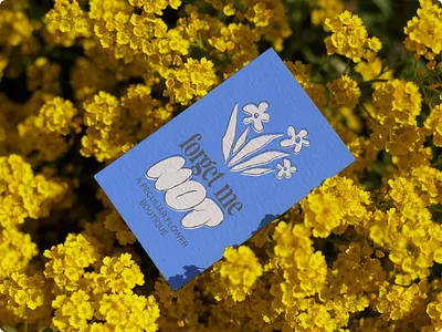 FORGET ME NOT | Flower Boutique Branding Design 3d brand design branding design graphic design identity identity design illustration logo logo design ui