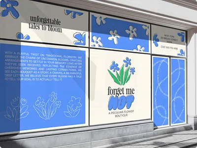 FORGET ME NOT | Flower Boutique Branding Design brand design branding design graphic design identity identity design illustration logo logo design ui