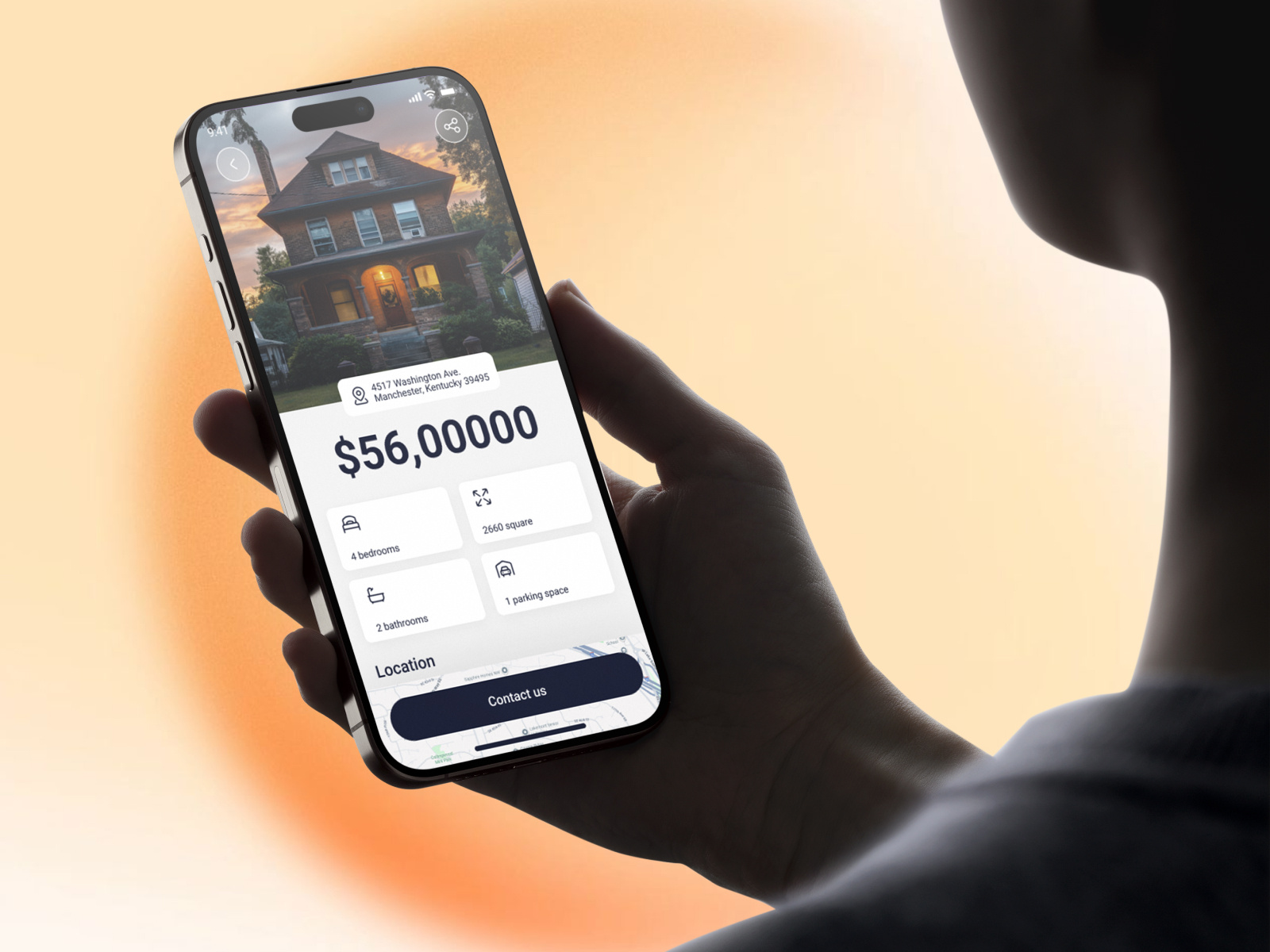 Redefining Real Estate, One Tap at a Time, Mobile App Screen airbnb branding home home page housing ui interface iso mobileapp property app property sell ui property website realestate rent house ui shopify techwitpro uiux web webflow website website landing page