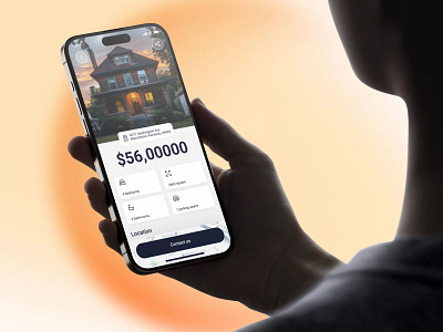 Redefining Real Estate, One Tap at a Time, Mobile App Screen airbnb branding home home page housing ui interface iso mobileapp property app property sell ui property website realestate rent house ui shopify techwitpro uiux web webflow website website landing page