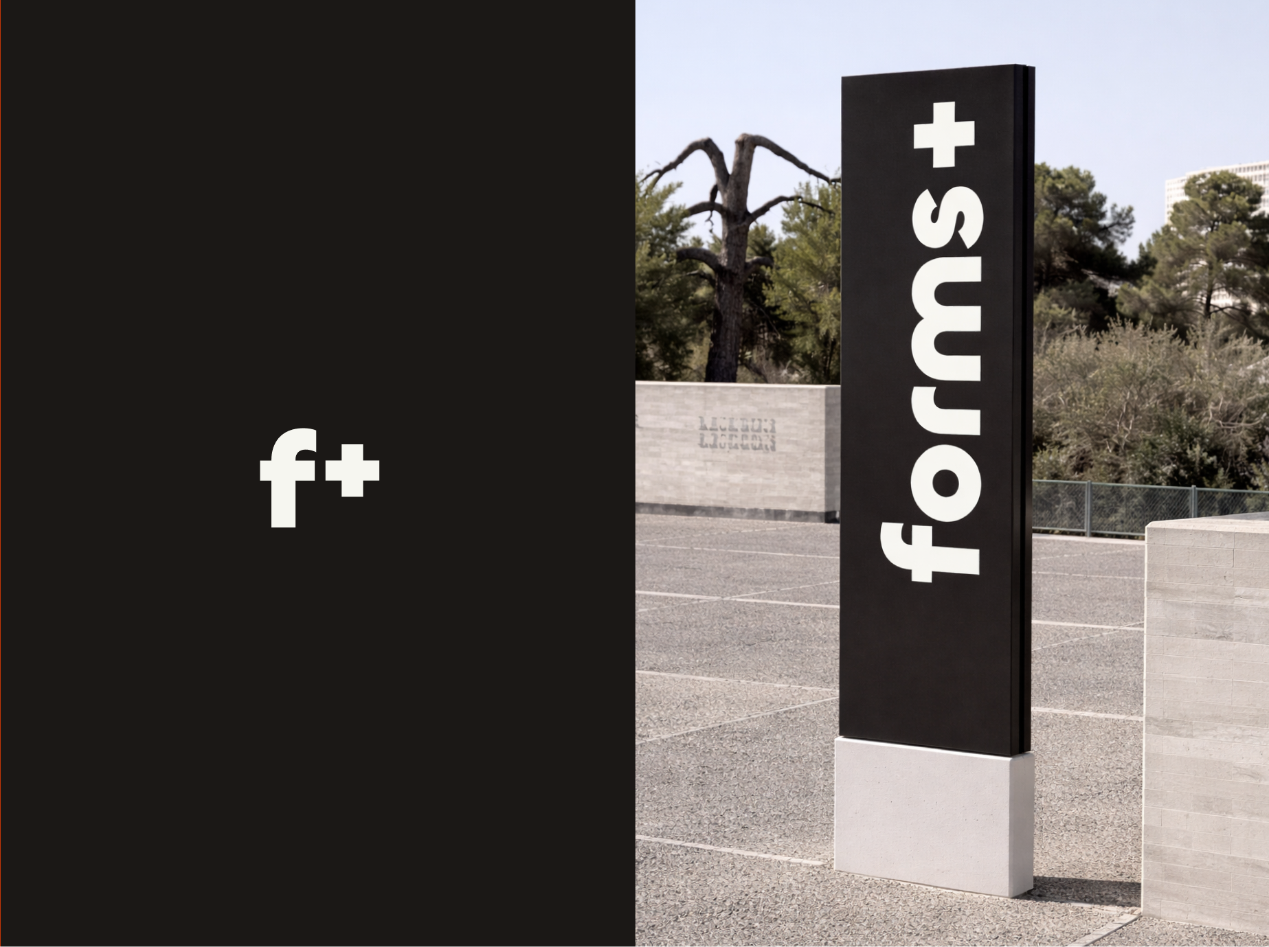 Forms+ architect agency logo architect studio brand identity branding design graphic design logo logo design typography vector