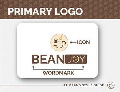 LOGO AND BRAND GUIDE FOR COFFEE BRAND/ CAFE BEANJOY advertising ai banner branding business cafe cartoon coffee design designer effects event figma graphic design illustration logo photography photoshop restaurant ui