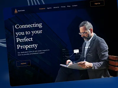 Luxury Real Estate Website Design architecture buy property dashboard design graphic design home rent icon lettermark logo product design property saas sell property ui uiux