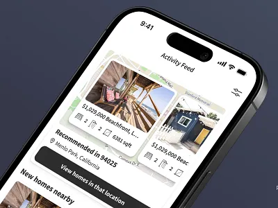 Real Estate Activity Feed — Mobile App UI activityfeed app appdesign cardui cleanui design interface ios mobile mobileappdesign modernui realestateapp ui uidesign uiux ux uxdesign