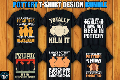 Pottery T-shirt Design Bundle retro vintage tshirts