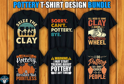 Pottery T-shirt Design Bundle retro vintage tshirts