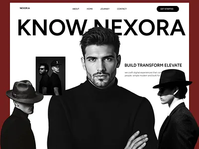 Nexora Luxury Fashion Website (Desktop + Responsive) ashion ui branding clean layout fashion design figma landing page luxury website minimal modern design premium brand ui uiux