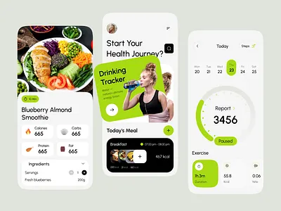 Fitness Mobile App ai ai fitness ai health best app design fitness fitness app fitness tracker health health app mobile mobile app mobile app design modern ui