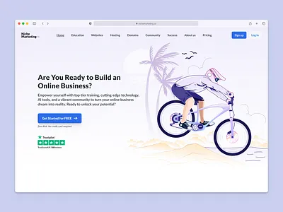 Landing Page Lifestyle Hero Section adventure cleandesign herosection highfidelity interactiondesign landingpage lifestyle modernui uidesign uiux uxdesign visualdesign webdesign