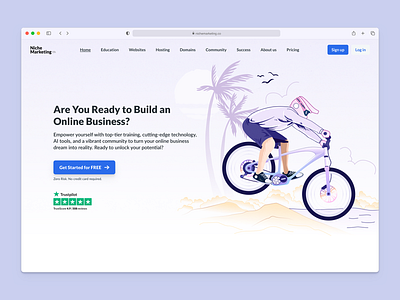 Landing Page Lifestyle Hero Section adventure cleandesign herosection highfidelity interactiondesign landingpage lifestyle modernui uidesign uiux uxdesign visualdesign webdesign