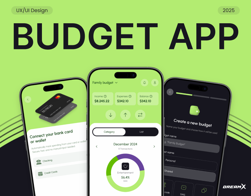 Smart Personal Finance Assistant - Budget App app design dreamx ui ui design ux ux design