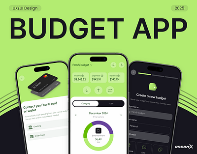 Smart Personal Finance Assistant - Budget App app design dreamx ui ui design ux ux design