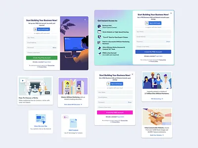 Website & Landing Page Components branding cards clean components designsystem interactiondesign interface modal modernui popup uidesign uiux uxdesign webdesign