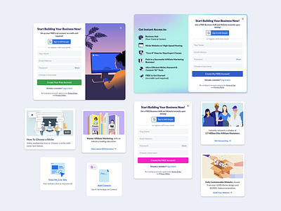 Website & Landing Page Components branding cards clean components designsystem interactiondesign interface modal modernui popup uidesign uiux uxdesign webdesign