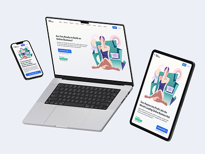 Responsive Homepage — Yoga & Wellness Theme cleandesign hobby homepage interactiondesign landing page design landingpage modernui responsivedesign uidesign uiux uxdesign webdesign wellness