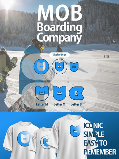 Design Logo MOB Boarding (Branding) apparel design branding branding design clothing design corel draw design design graphic design ice boarding logo iconic logo logo logo design tshirt design vector