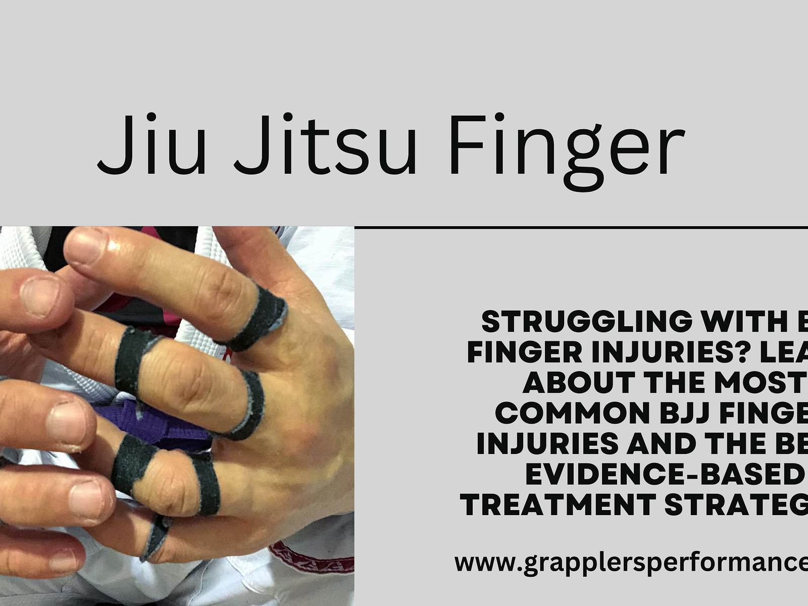 Jiu Jitsu Finger by Grappler Performance on Dribbble