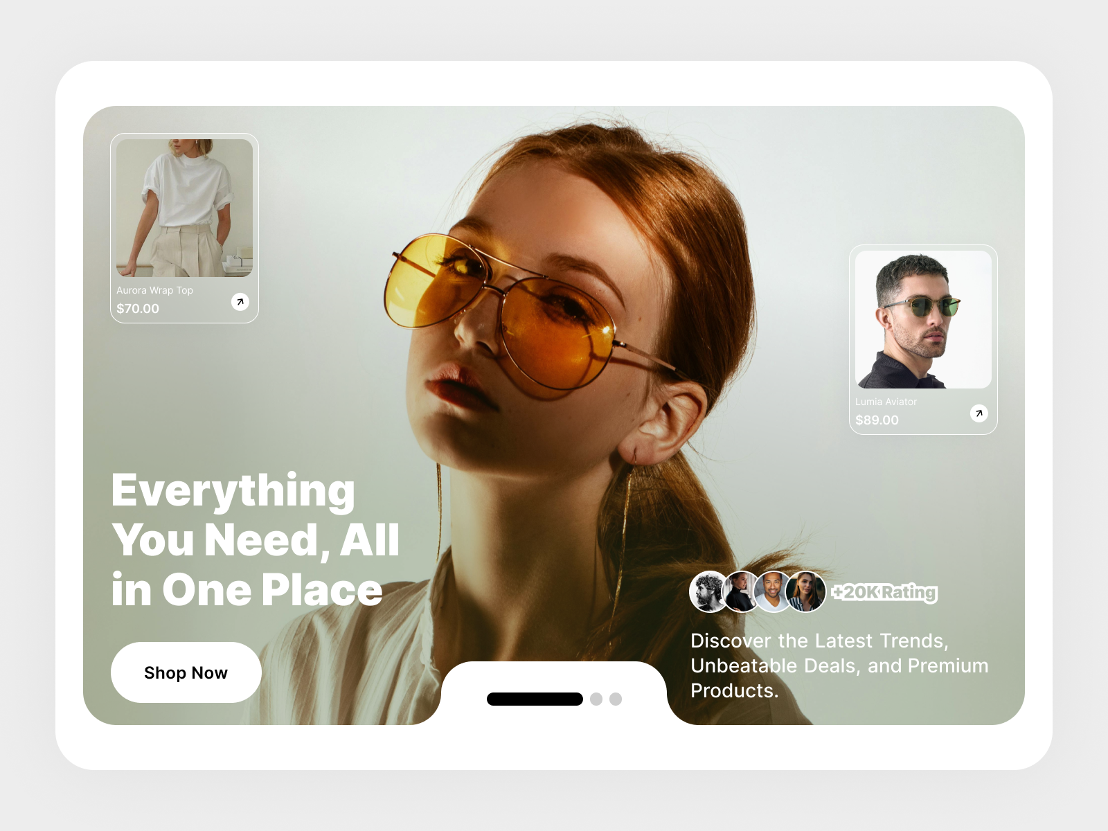 Lifestyle & Fashion E-Commerce Hero Exploration cleanui creative dailyui dribbble ecommerce fashion figma heroheader interface landingpage minimaldesign modernui onlinestore productdesign shopping uidesign uiux uxdesign webdesign websitedesign