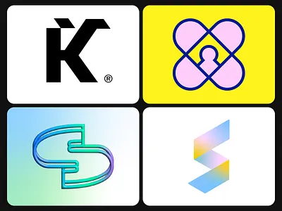 Modern & creative letter mark logos collection best logos brand identity branding company logo identity k logo lettermark logo logo collection logo for sale logofolio logos minimal modern logo monogram s logo saas logo tech logo x logo