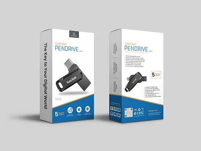 Sandisk Pen drive Gadget Box Packaging Design (Unused) box box design box packaging design box template branding creative electronics flash gadget graphic design label design packaging packaging design pendrive pendrive packaging print product design tech technology usb
