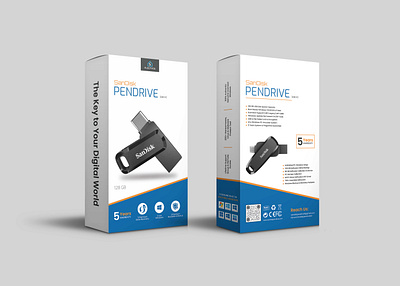 Sandisk Pen drive Gadget Box Packaging Design (Unused) box box design box packaging design box template branding creative electronics flash gadget graphic design label design packaging packaging design pendrive pendrive packaging print product design tech technology usb