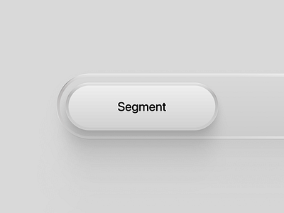 Segment control 3d design glass gray ios light liquid glass picker segment switch trend ui